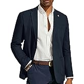 PJ PAUL JONES Mens Casual Blazer Lightweight Linen Sport Coat 2 Button Unlined Suit Jackets