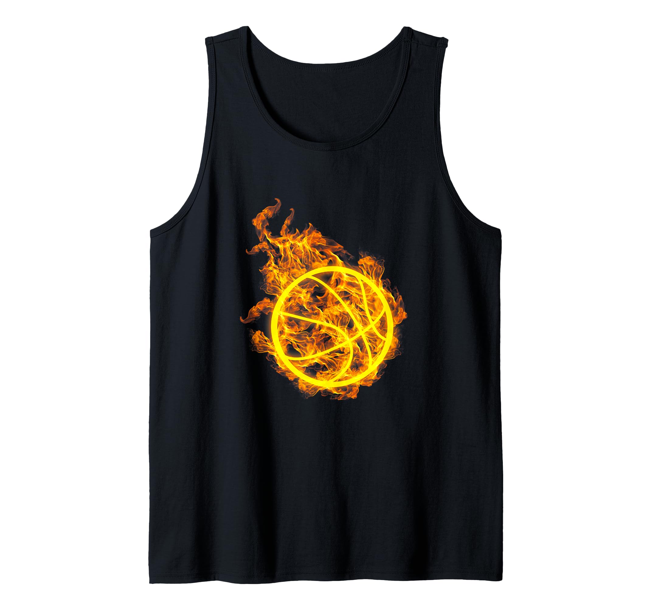 Fire Basketball Lover Basketball Player Tank Top