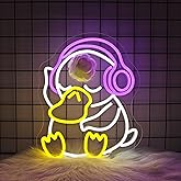 FPLL Neon Sign - Duck LED Neon Signs for Wall Decor, Cute Animal Light Up Led Sign for Bedroom, Party, Bar, Game Room & Home Room Decor