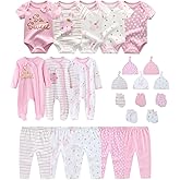 JELYLOVE Unisex Baby Boy Girl Clohtes Pants Sets 23 pack Cotton Casual New born Clothing Comfort Infant Birthday Outfit