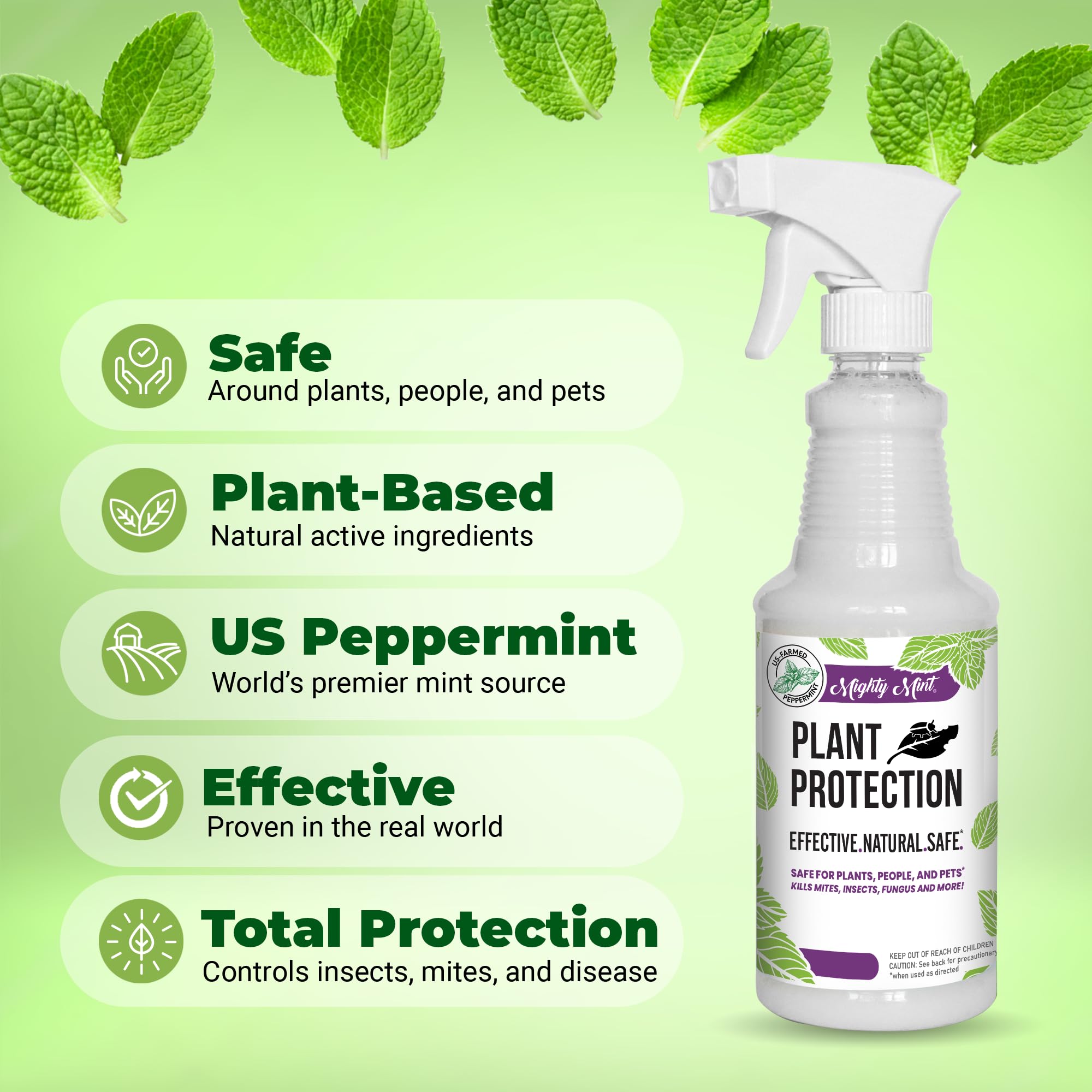 Mighty Mint 32 oz Peppermint Plant Protection Spray Kit for Spider