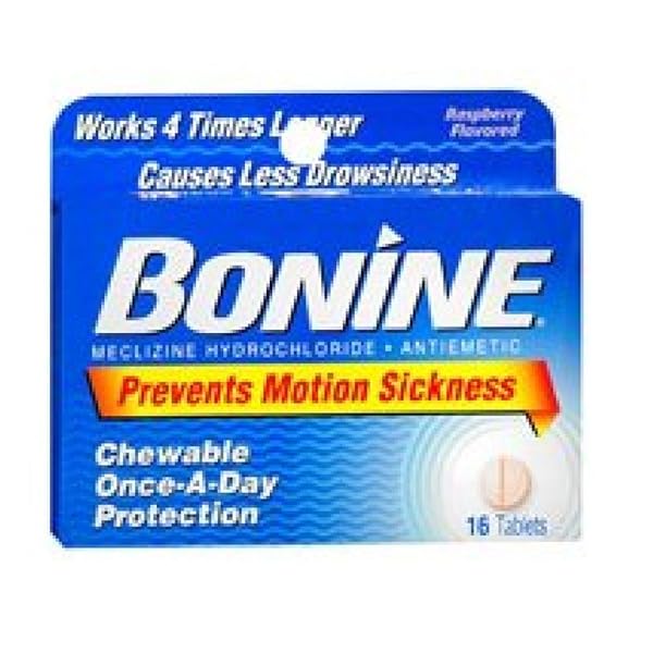 BONINE CHEWABLE TABLETS RASPBERRY 16 EA