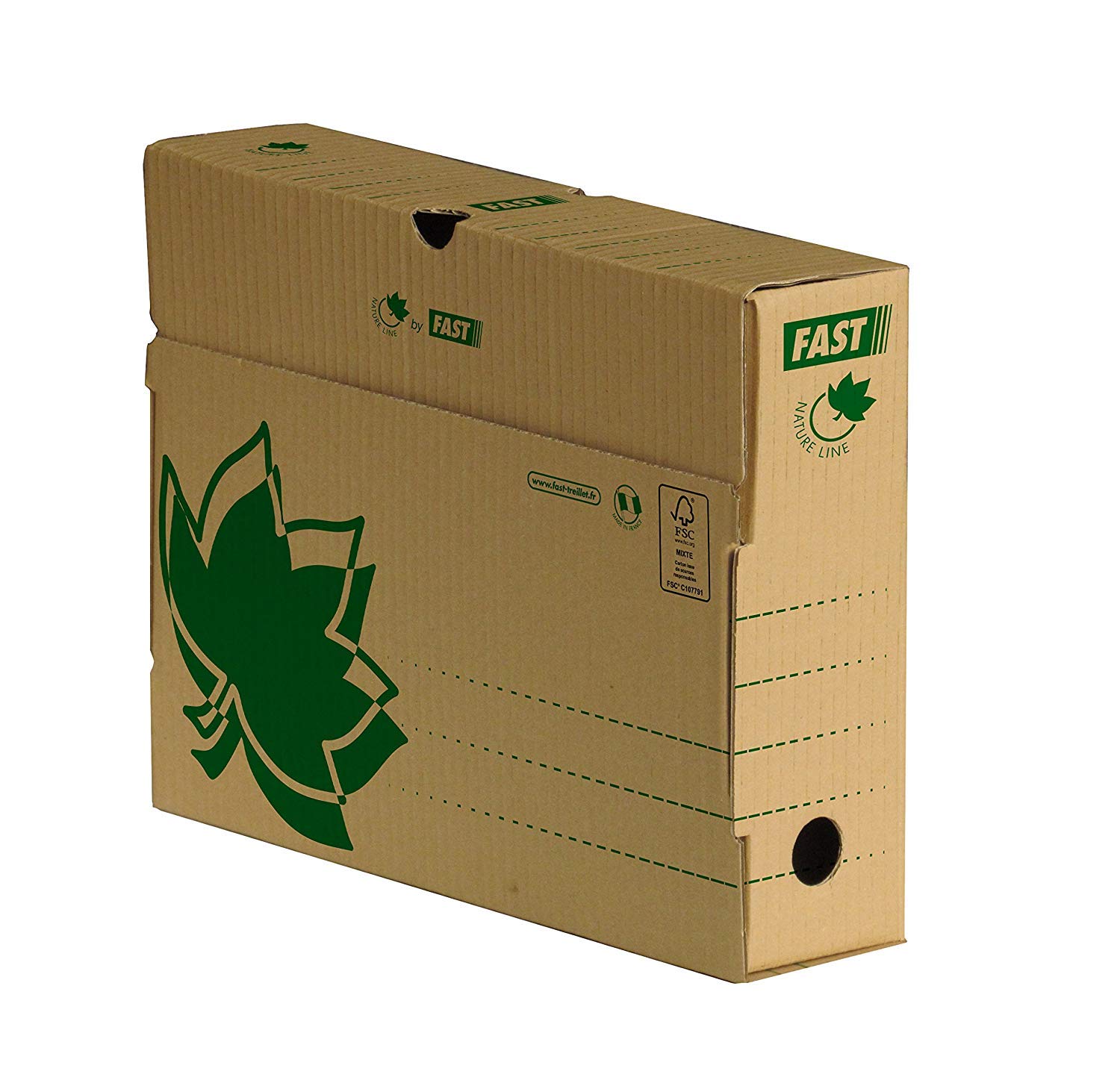 Fast Nature Line Archive Boxes, Ecru 8 cm Off-White