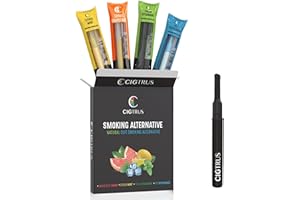 Cigtrus Quit Smoking Inhaler – Nicotine-Free, Smokeless, Natural Craving Relief & Habit Replacement for Smokers & Vapers | Supports Lung Detox | Non-Electric Variety 4-Pack