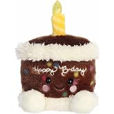 Aurora&reg; Adorable Palm Pals&trade; Choco B'day Cake&trade; Stuffed Animal - Fun Collectible Plush for Kids and Adult Collectors - Perfect for Decorating Rooms and Birthday Gifts - Brown 5 Inches