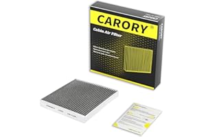 CARORY Cabin Air Filter w/Activated Carbon for Nissan Rogue 21-25, Altima 19-25, Kicks 18-25, Pathfinder 22-25, Sentra 20-25, Versa 20-25, INFINITI QX50 19-24, QX55 22-25, QX60 22-25, QX80 19-25