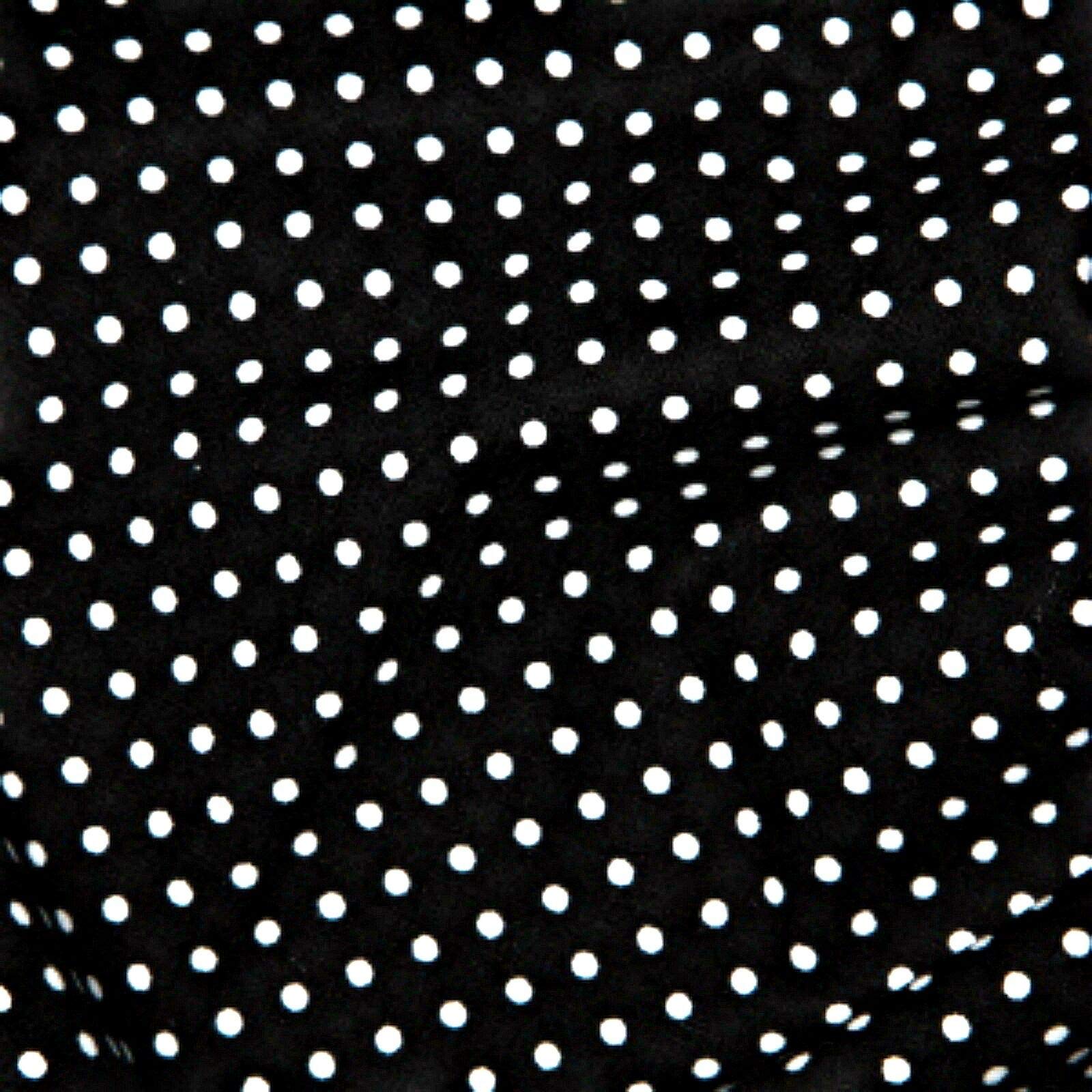 100% Cotton 3mm Polka Dot * Rose & Hubble * Superior Poplin Fabric in 40 Colours (Black) (ONE METRE)