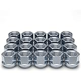 White Knight Wheel Accessories 1304-1S Zinc 1/2"-20 Open End Bulge Acorn Lug Nut Pack
