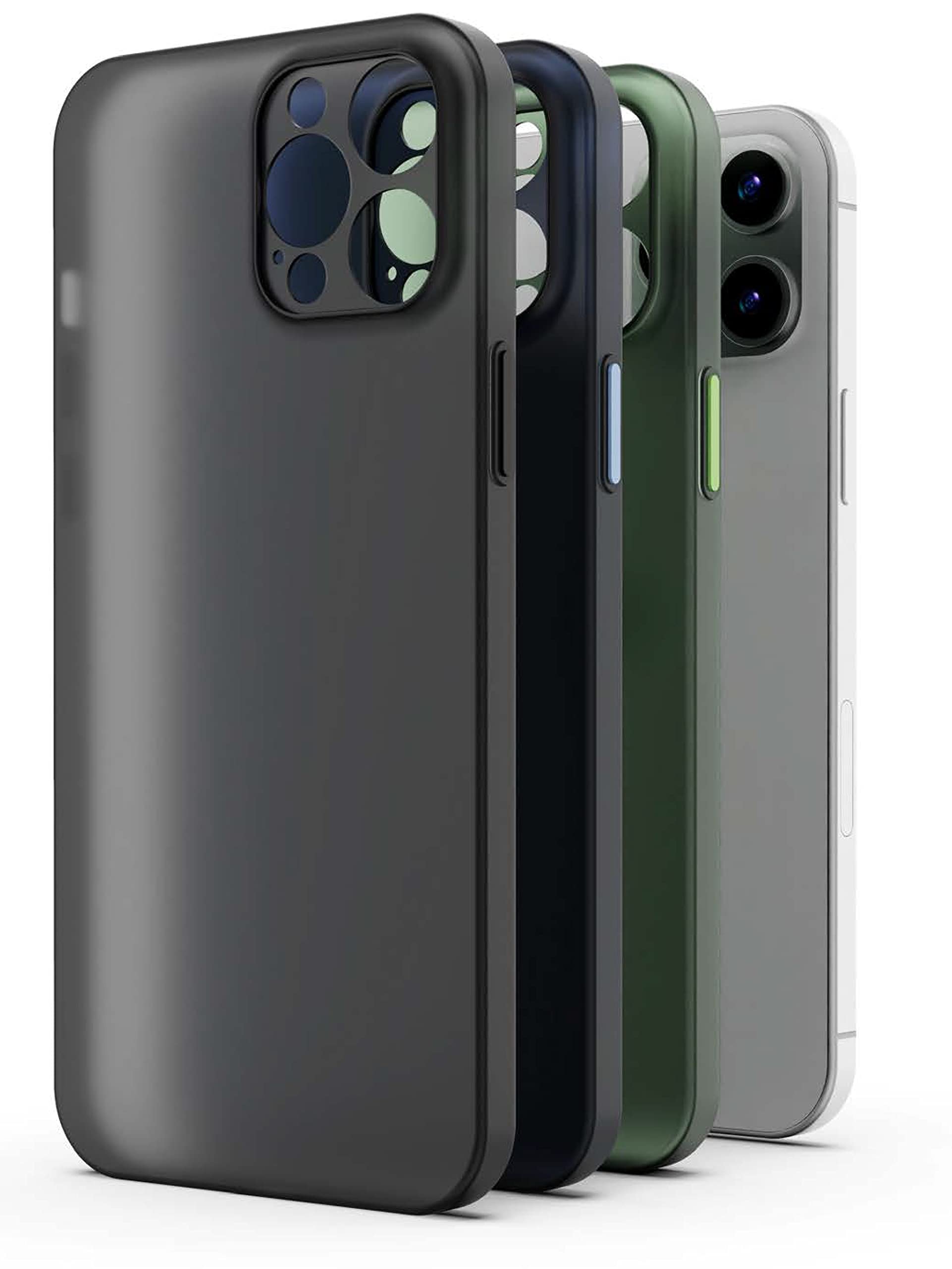 CASR Pack of 3 Interchangeable Buttons for iPhone 13 Pro M Protects iPhone 13, Full of Colours and Combinations, Second Skin