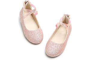 Kiderence Little Toddler Girls Dress Shoes Ballerina Ballet Flats Kids Mary Janes