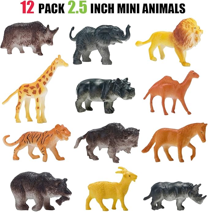 large plastic jungle animals