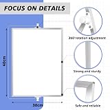 DOLLAR BOSS Double Sided Magnetic Desktop Whiteboard 30x40cm A3 Stand 8 Pens view 3