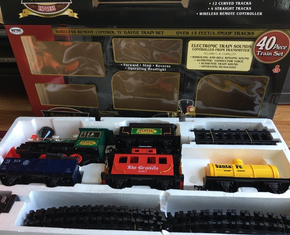 EZTEC SANTA FE EXPRESS Wireless Remote Control "G"' GAUGE 40 PIECE