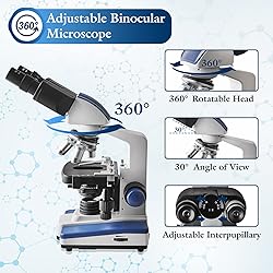 40X-2500X LED Compound Binocular