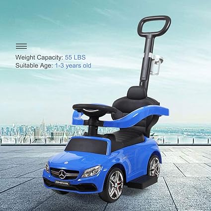 blue push car for toddlers