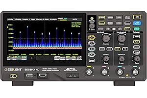 SIGLENT Digital Oscilloscope SDS814X HD 100MHz Frequency Band + 12 bit Vertical Resolution + Maximum 2 GSa/s Sample Rate + 4 