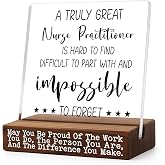 Nurse Practitioner Gifts for Women, Appreciation Desk Sign, Inspirational Gift
