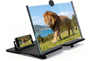 Screen Magnifier for Cell Phone, 2026 Pull Out Phone Screen Magnifier Version, 3D HD Magnifying Mobile Phones Pocket Cinema f