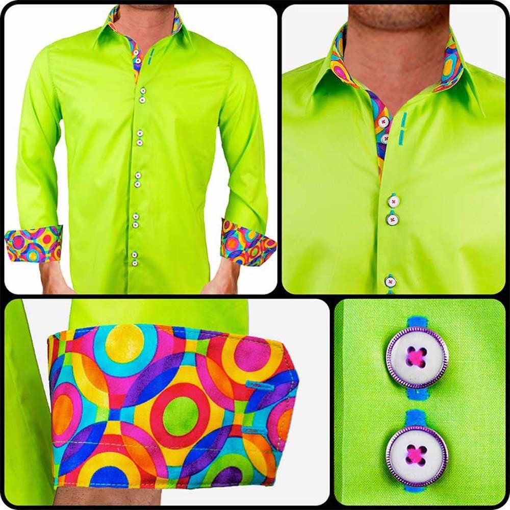 neon green designer shirt