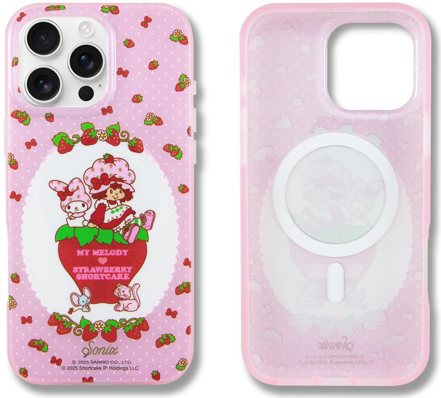 Photo 1 of Sonix x Sanrio Phone Case for iPhone 16 Pro Max | Compatible with MagSafe | 10ft Drop Tested | My Melody x Strawberry Shortcake