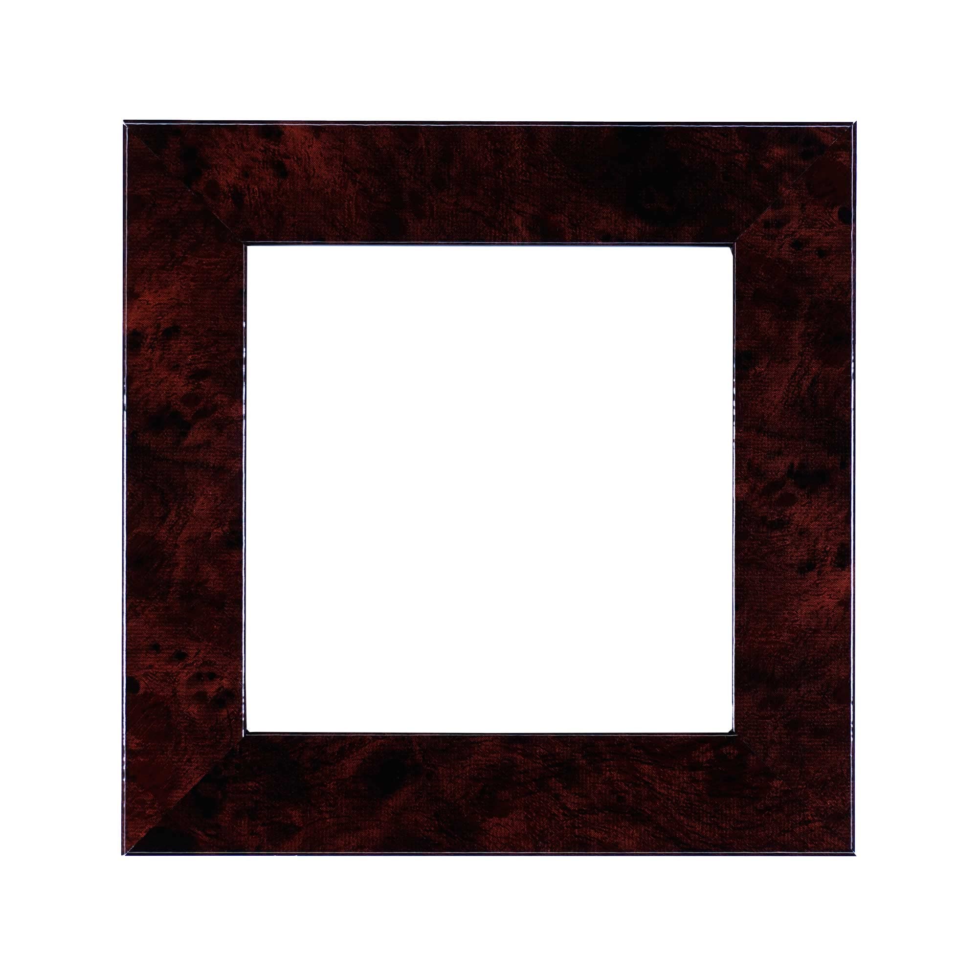 ElekTek Decorative Switch Surround Frame Cover Finger Plate Modena Dark Wood Effects Dark Walnut Gloss