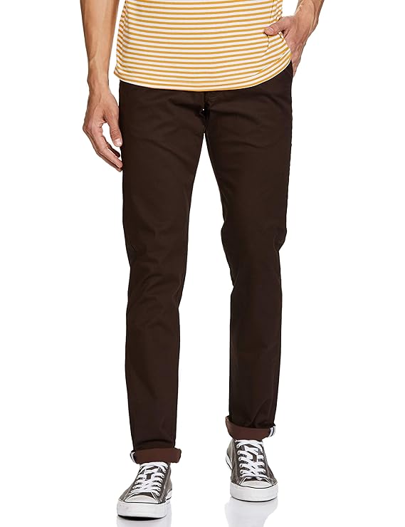 Buy Van Heusen Men's Slim Fit Casual Trousers at Amazon.in