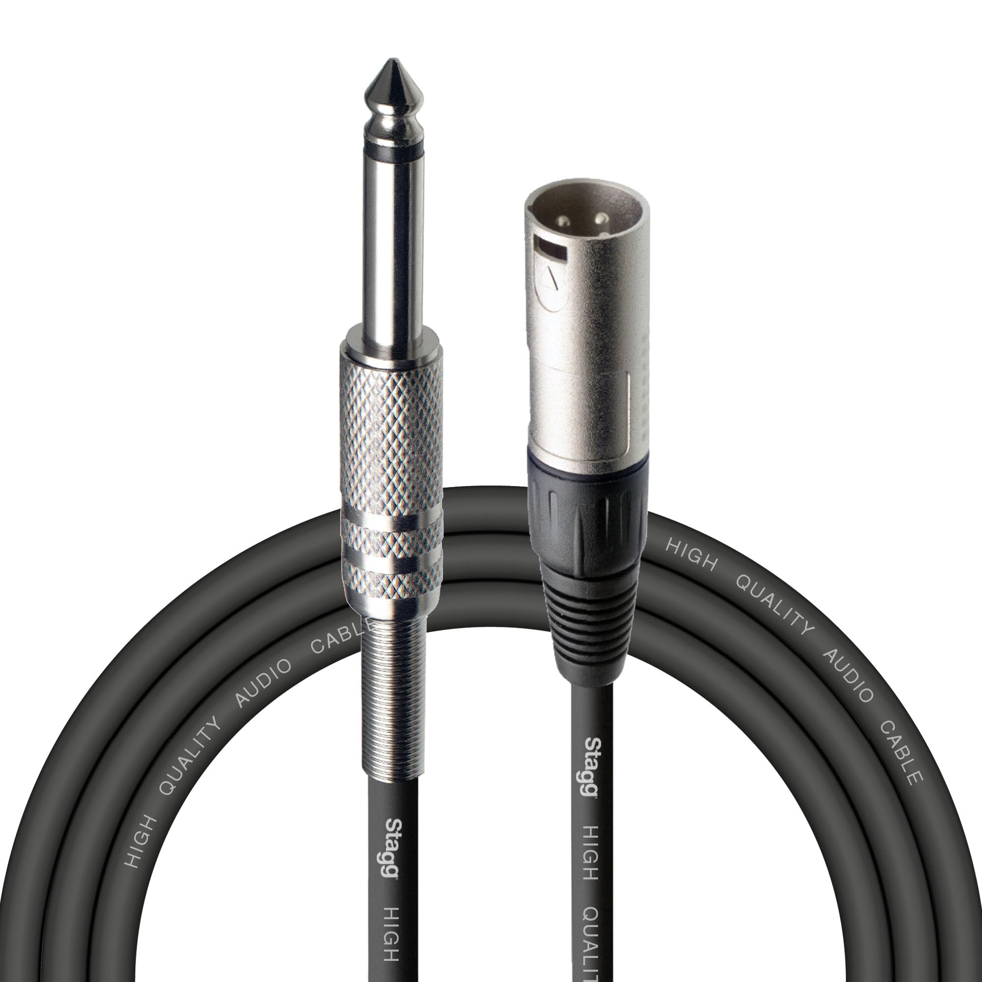 STAGG SAC3PXMDL - Audio patch cable - 3 meters - 1x XLR male/1x jack male - 6.3 mm