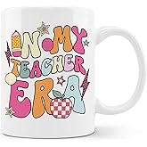 FHUGX Teacher Mug - Teacher Gifts for Women, Teacher Appreciation Gifts, End of Year Teacher Gifts, Best Teacher Gifts, Back to School Teacher Gifts, Preppy in My Teacher Era Ceramic Coffee Mug 11oz