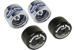 Bearing Buddy Caps of 2.328" Diameter - Trailer Bearing Dust Cap Protector for Trailers - Chrome Buddy Bearing Caps - Bearing Buddies for Trailers to Keep Water and Dirt Out of Hub and Bearings -Pair