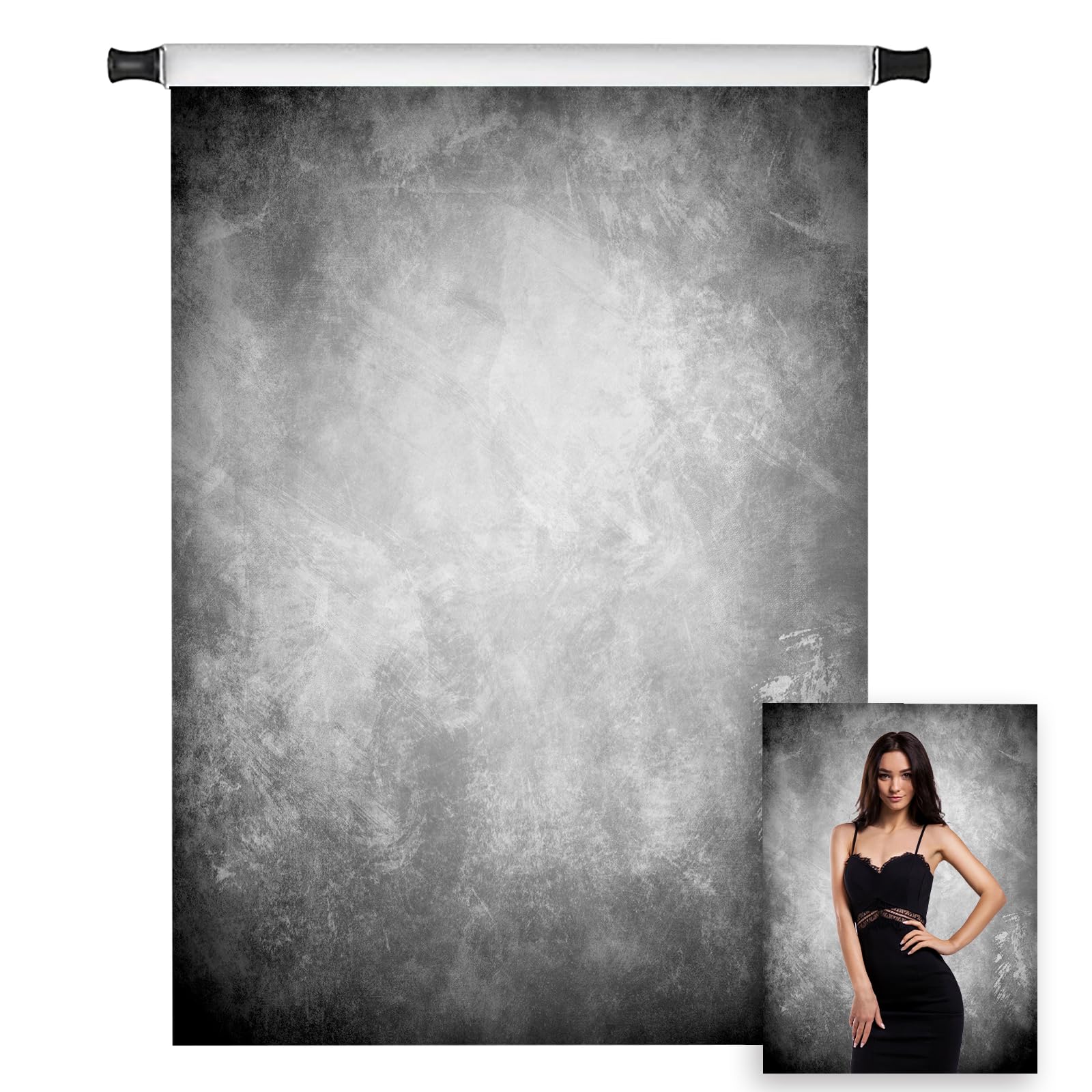 Kate 10ftx10ft Texture Photography Backdrops Microfiber Abstract Grey Photo Backdrop
