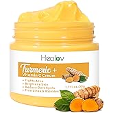 Turmeric Face Cream for Face & Body - All Natural Turmeric Skin Brightening Lotion - Turmeric Cleanses Skin, Fights Acne, Eve
