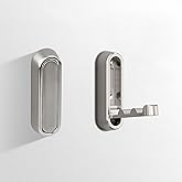 CQPRK Foldable Towel Hooks for Bathroom 2 Pack,Wall Hooks for Hanging Heavy Duty Coat Robe Purse Foldable Hooks Storage Solution for Bathroom,Closet,Entryway,Pool (2, Brushed Nickel)