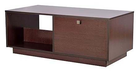 Trevi Amigo Coffee Table (Flower Wenge, Half Drawer)