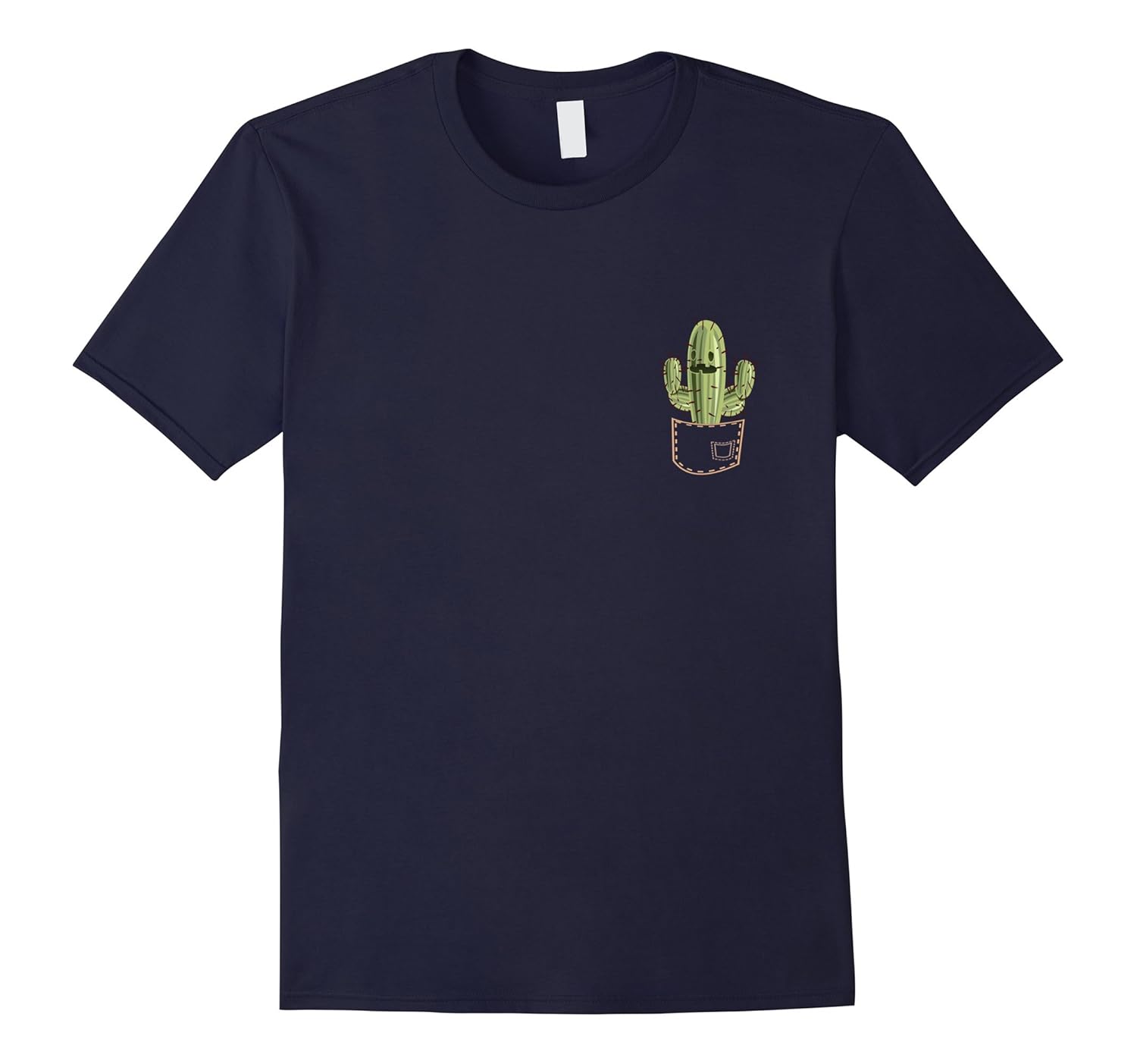 Funny Cactus in a Pocket Shirt Cactus Lover Whimsical Gift-Rose