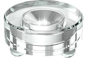 Uonlytech Table Lamp Base LED Lights Display Base Lighted Base Stand for Crystal Glass Resin Art Resin Display Glass Art Holder US Plug (White Light) Led Light Decor