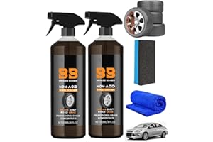 Renhe ingenuity Bronze Bomber Wheel Cleaner,Bronze Bomber Non-Acid Wheel Cleaner Powerful Bronze Bomber Wheel Cleaner for Cleaning Wheels and Tires Brake Bomber Automobile Wheel Cleaner (2PCS)