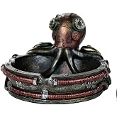 Pacific Giftware Steampunk Octopus Cigarette Ashtray Coin Tray Decorative Tabletop Accessory