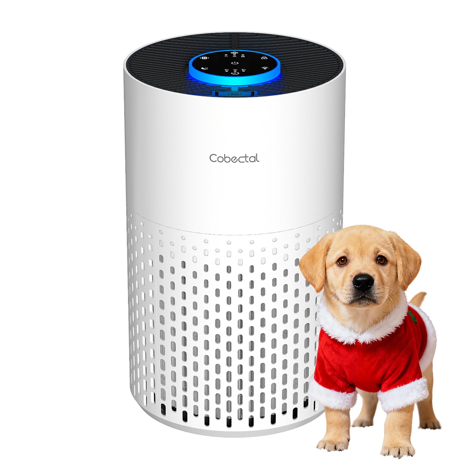 Air Purifiers for Bedroom Home, Cobectal Air Cleaner with H14 True HEPA 3-in-1 Filter for Room up to 1050 ft², Aroma Function, Sleep Mode, Portable Air Purifiers for Office, Dorm, RVs, White