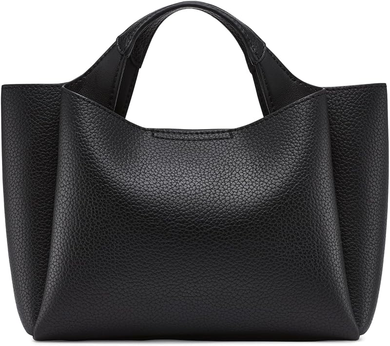 Willa - Mini bag para mulheres, 100% poliuretano, tamanho S, preto/prateado, Pequeno — foto 3 de 5