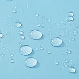 Furlinic Shower Curtain 94x78 Extra Long Waterproof Weighted Bottom view 4