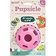 WOOF Party Pupsicle - Long-Lasting Interactive Dog Toys for Boredom - Low-Mess Design - Birthday Gifts for Dogs - Large Dog Toys - Party Pink