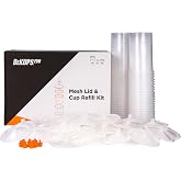 DeVilbiss 34OZ/1000ML Disposable Cup and Lid Refill Kits Kit 50 - No Mesh