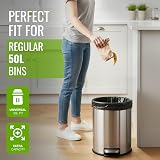 EcoBag 50 Pack Heavy Duty Refuse Sacks 33 Micron 50L Recyclable Bin Bags view 2