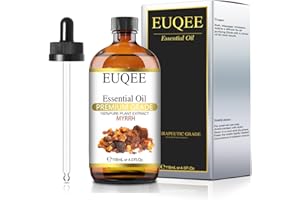 EUQEE Myrrh Essential Oil 118mL / 4oz Premium Myrrh Oil for Diffuser, Soap & Candle Making, Aromatherapy - with Dropper