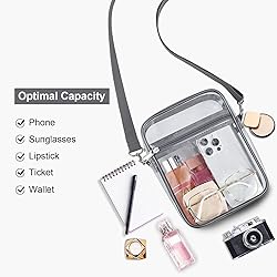 USPECLARE Clear Purse Stadium Transparent Messenger