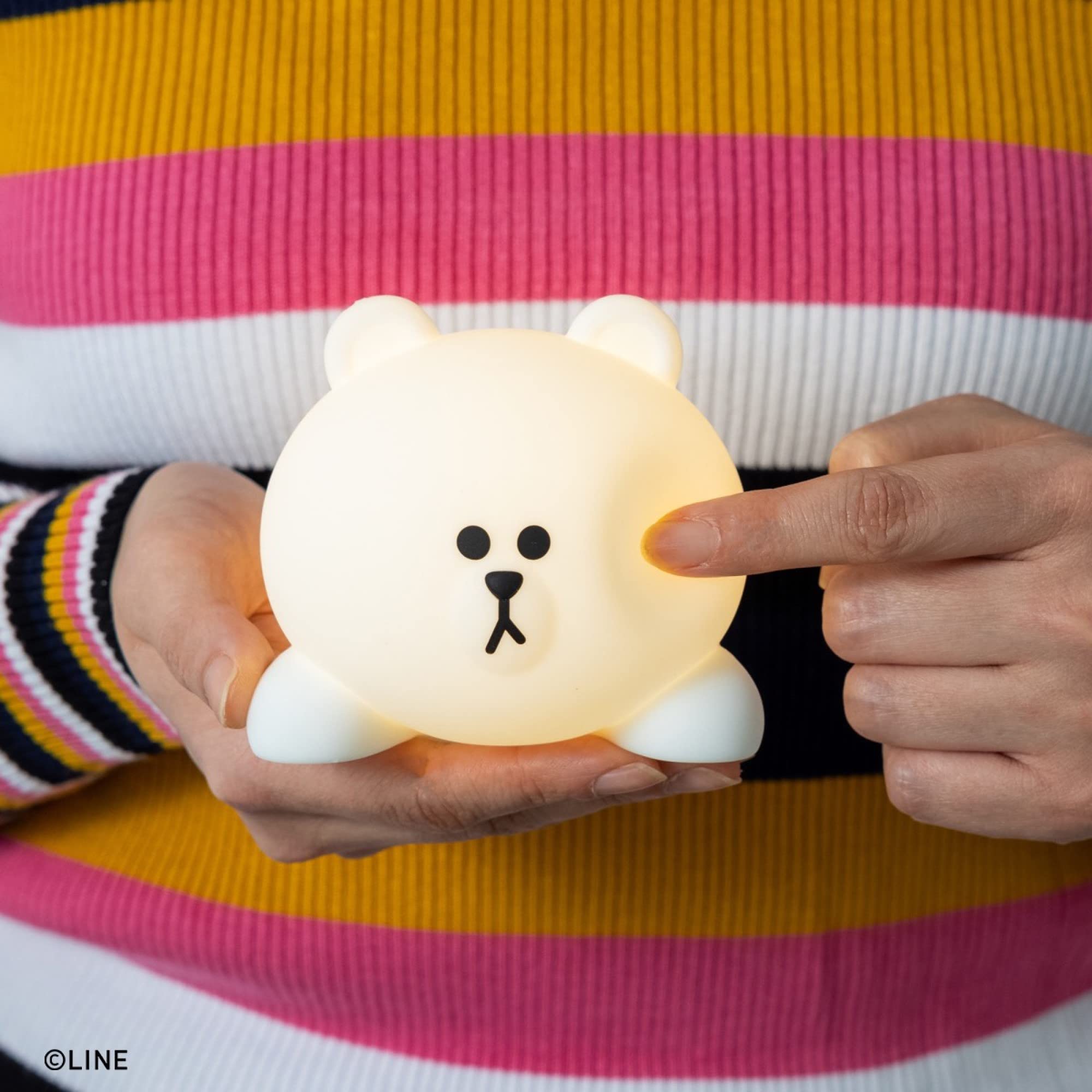 【LINE FRIENDS ムック本 付録】ラインフレンズ お部屋ライト ブラウンver.