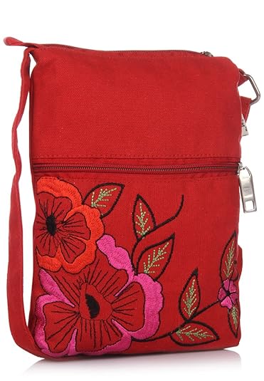 pick pocket Womens Sling Bag Multi-Color (slredpink54)