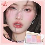 BSMKCL 6 Color Blush Palette Matte Long-Lasting Face Makeup Purple Blue Contour view 3