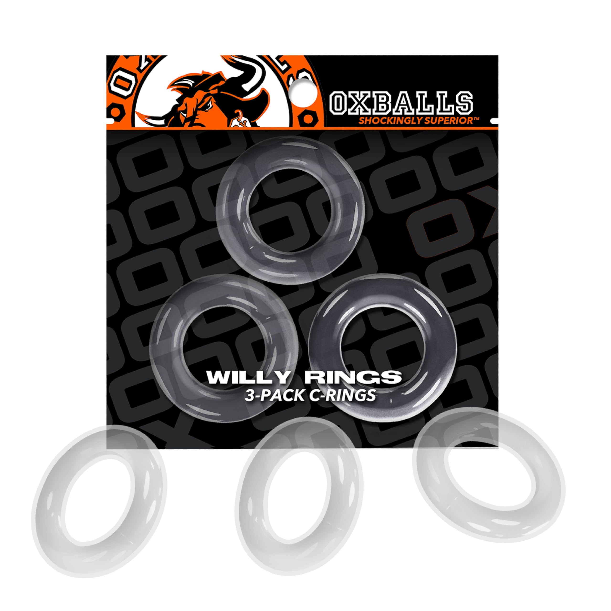Oxballs Cockrings-E31532 Clear One Size