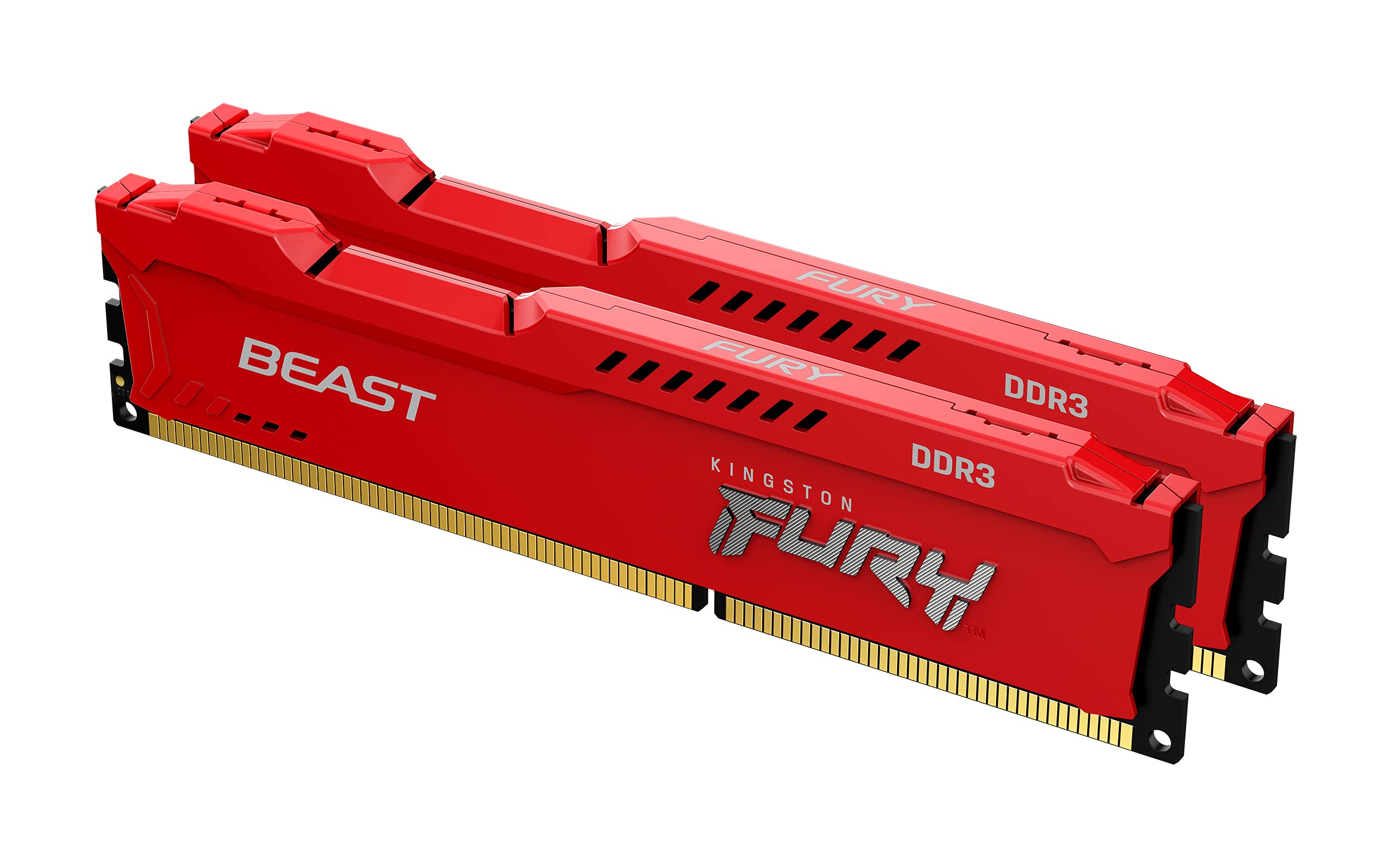 Kingston FURY Beast Red 8 GB (2 x 4 GB) 1866MHz DDR3 CL10 Desktop Memory Kit of 2 KF318C10BRK2/8